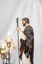 Our Lady of Grace Statue 9.8" and Halo - Virgen Maria, Virgin Mary Statue, Mother Mary, Mary Statue Catholic, Catholic Gifts for Women, Hand-Painted Our Lady of Grace & St Joseph Statues Set 9.8" - Virgin Mary Decor, Home Altar Prayer Corner, Catholic Gift,Catholic Home Decor