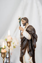 Saint Joseph Statue for Prayer Corner 9.8" - Catholic Home Decor, Religious Figurines, Catholic Gifts for Men & Women, Religious Statues