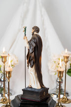 Saint Joseph Statue for Prayer Corner 9.8" - Catholic Home Decor, Religious Figurines, Catholic Gifts for Men & Women, Religious Statues