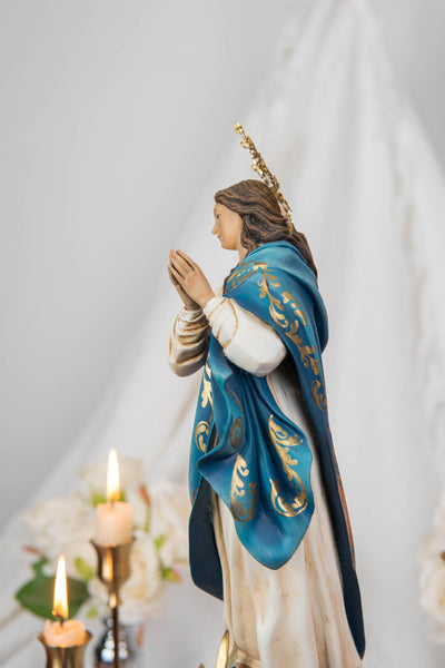 Virgin Mary Statue Hand-Painted Immaculate Conception Statue