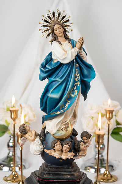 Virgin Mary Statue Hand-Painted Immaculate Conception Statue