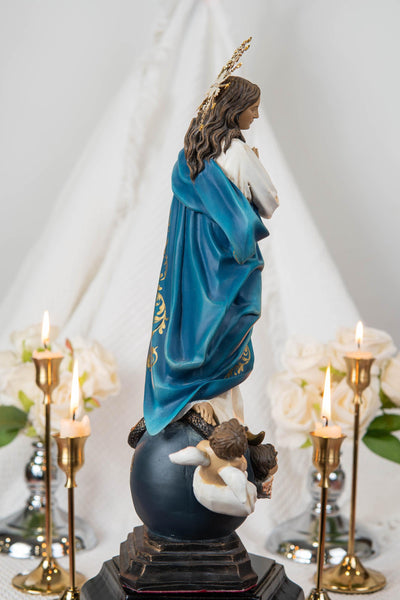 Virgin Mary Statue Hand-Painted Immaculate Conception Statue