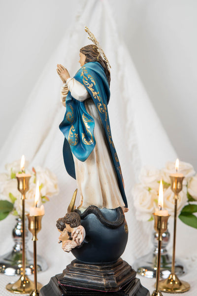 Virgin Mary Statue Hand-Painted Immaculate Conception Statue