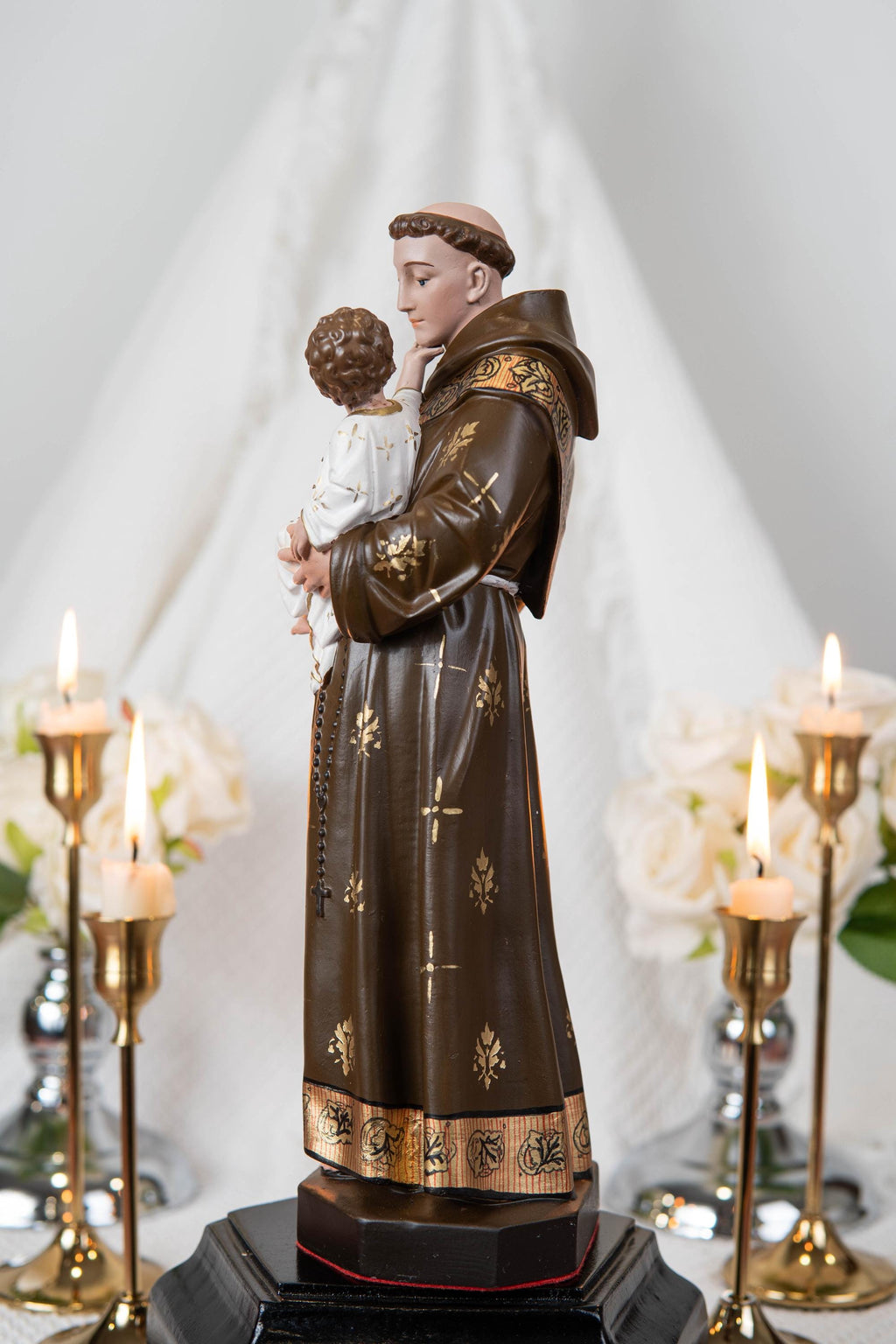 Saint Anthony Statue Holding Baby Jesus - Catholic Altar Decor, Religious Statues Catholic, Home Decor Gift, Catholic Gifts, Saint Statues