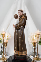 Saint Anthony Statue Holding Baby Jesus - Catholic Altar Decor, Religious Statues Catholic, Home Decor Gift, Catholic Gifts, Saint Statues