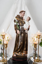 Saint Anthony Statue Holding Baby Jesus - Catholic Altar Decor, Religious Statues Catholic, Home Decor Gift, Catholic Gifts, Saint Statues