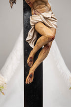 Catholic Crucifix Statue – Tabletop Standing Cross, Jesus Christ Crucifix, Religious Decor for Home Altar, Catholic Gift for Women