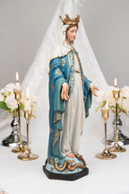 Our Lady of Grace Statue 15.8" – Virgin Mary Statue with Crown, Catholic Home Decor, Altar Decor, Catholic Gifts for Women, Mary Statue