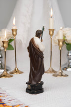 Saint Joseph Statue 7.1" - St Joseph with Lily Staff, Catholic Home Decor, Prayer Corner Altar Decor, Religious Gift, Catholic Gift