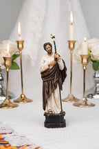 Catholic Gift Set for Couples -  Our Lady of Grace Virgin Mary & Saint Joseph Figurines, Altar Decor, Religious Decor, Home Altar Corner