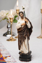 Catholic Gift Set for Couples -  Our Lady of Grace Virgin Mary & Saint Joseph Figurines, Altar Decor, Religious Decor, Home Altar Corner