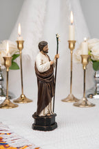 Catholic Gift Set for Couples -  Our Lady of Grace Virgin Mary & Saint Joseph Figurines, Altar Decor, Religious Decor, Home Altar Corner