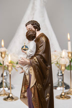 Saint Joseph Holding Baby Jesus Statue, Catholic Home Decor, Religious Decor, Catholic Statues, Catholic Gift for Women & Men, Statue Decor