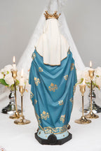 Our Lady of Grace Statue 15.8" – Virgin Mary Statue with Crown, Catholic Home Decor, Altar Decor, Catholic Gifts for Women, Mary Statue
