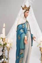 Our Lady of Grace Statue 15.8" – Virgin Mary Statue with Crown, Catholic Home Decor, Altar Decor, Catholic Gifts for Women, Mary Statue