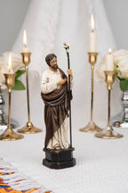 Catholic Gift Set for Couples -  Our Lady of Grace Virgin Mary & Saint Joseph Figurines, Altar Decor, Religious Decor, Home Altar Corner