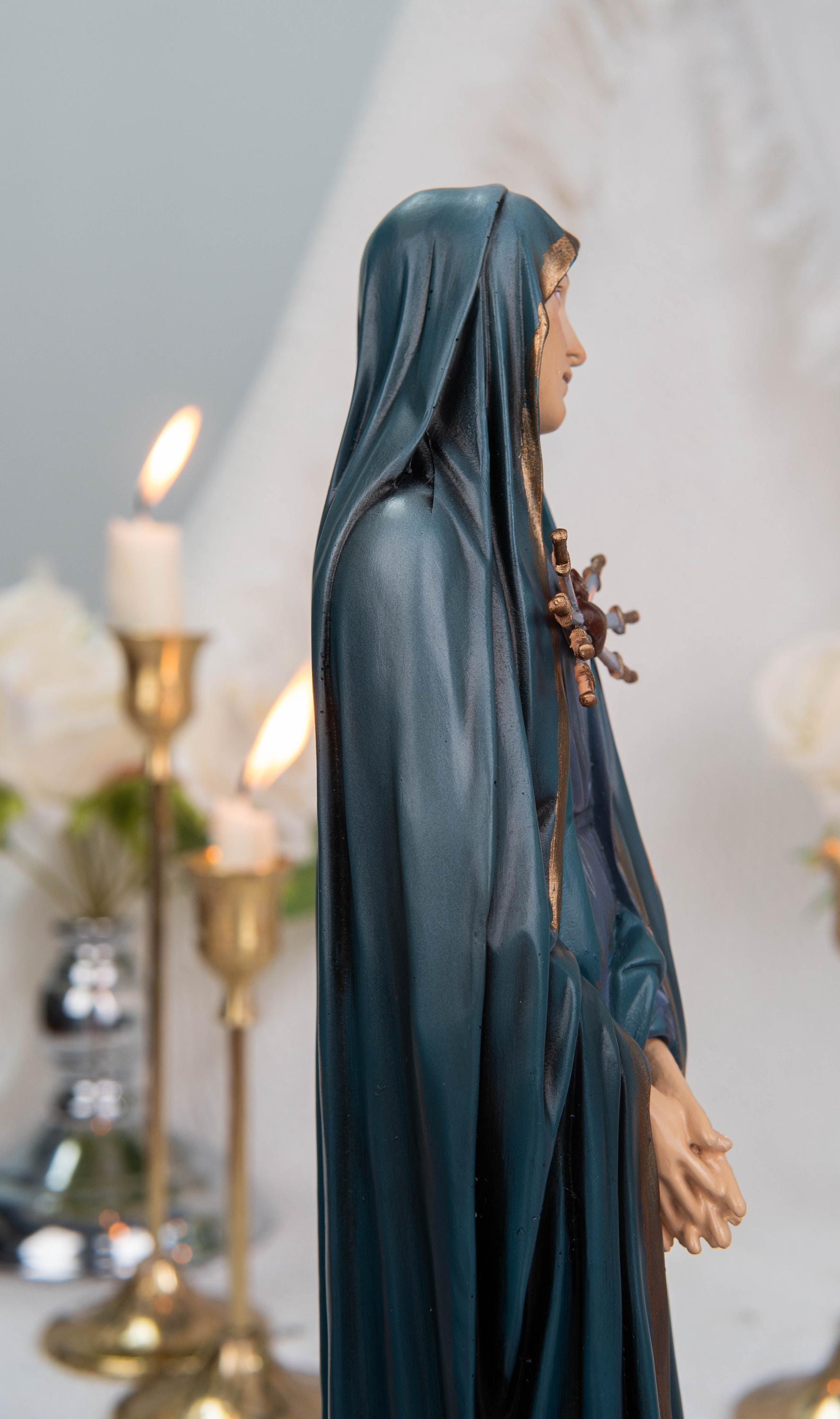 Premium Hand Painted Our Lady of Sorrows Statue