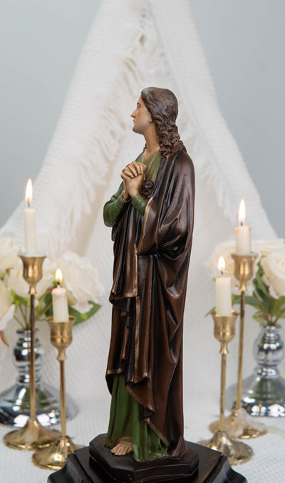 Premium Hand-Painted St John Apostle Statue