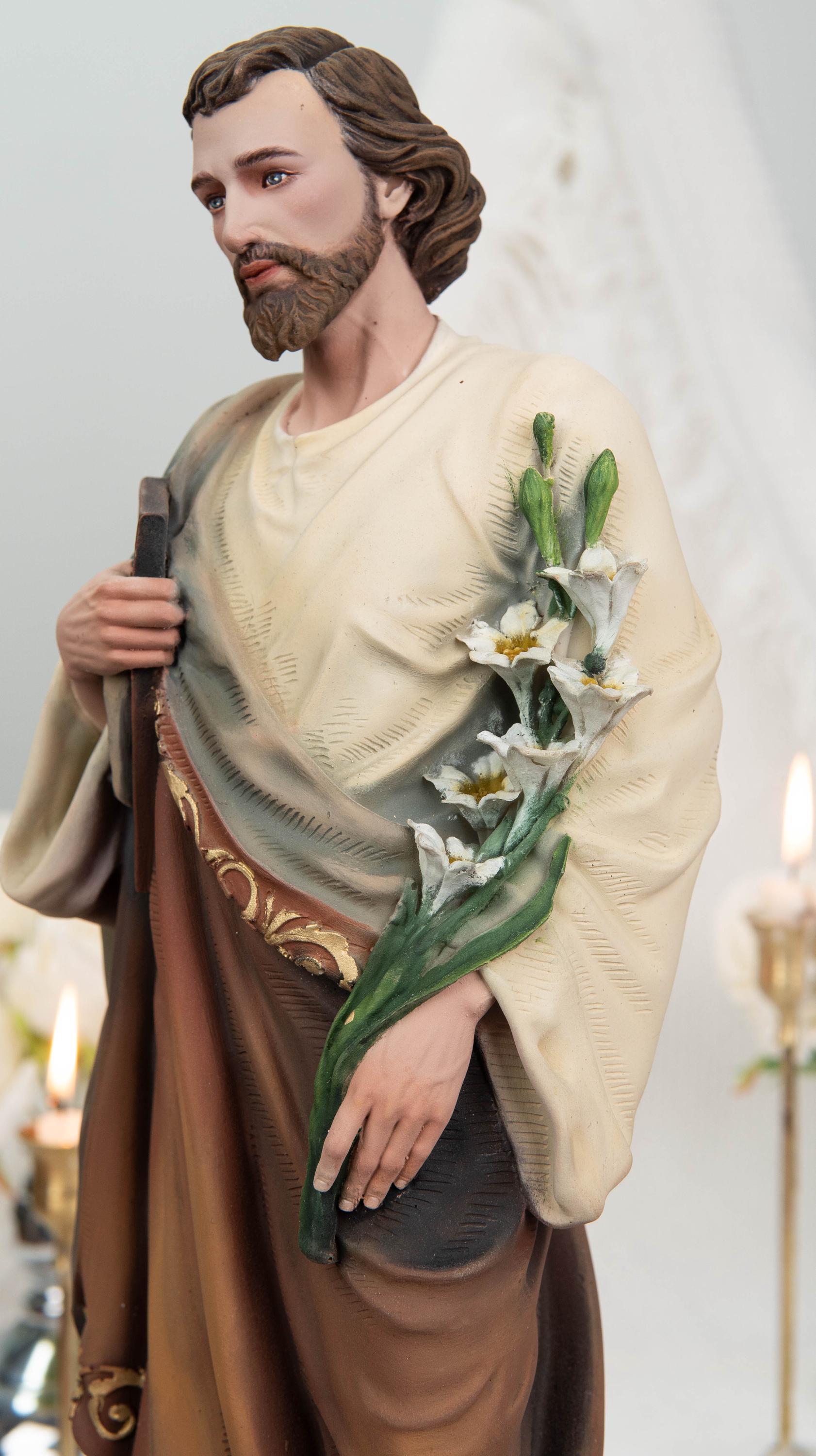 Catholic Statue Set: Our Lady of Sorrows & St John Apostle, Religious Figurines, Catholic Home Decor, Altar Decor, Catholic Gifts Women