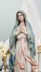 Catholic Statue Set: Our Lady of Sorrows & St John Apostle, Religious Figurines, Catholic Home Decor, Altar Decor, Catholic Gifts Women
