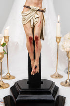 Catholic Home Altar Statue Set - Jesus Crucifix Cross with Saint Joseph and Virgin Mary, Home Altar Decor, Catholic Gift for Women,