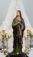 Catholic Calvary Statue Set - Jesus on the Cross with Our Lady of Sorrows and Saint John, Hand-Painted Religious Gift, Catholic Decor