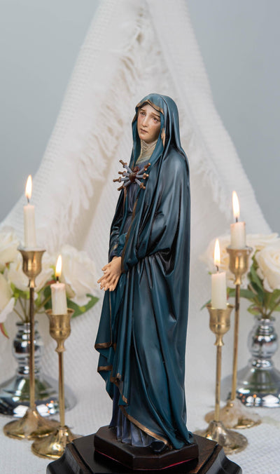 Premium Hand Painted Our Lady of Sorrows Statue
