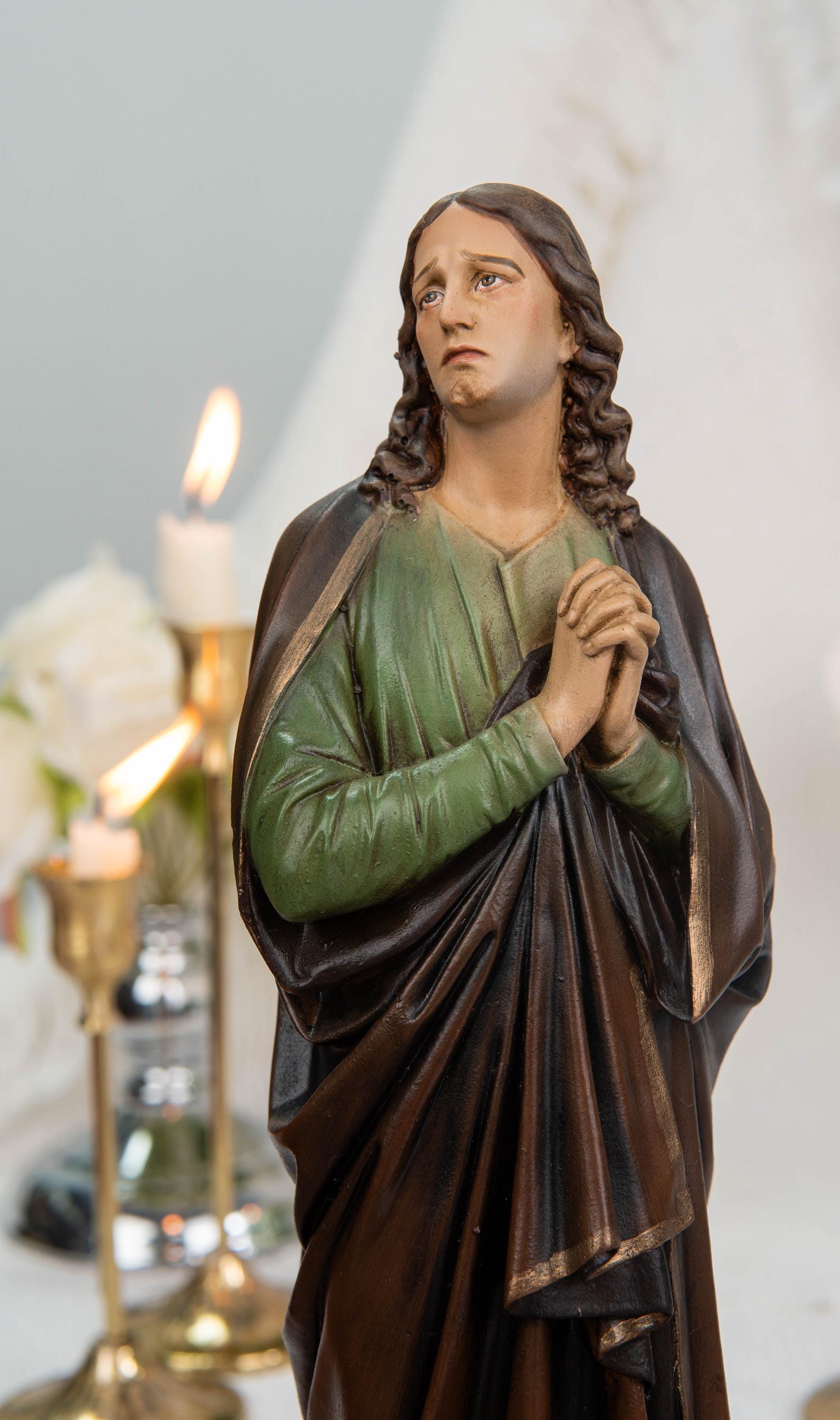 Premium Hand-Painted St John Apostle Statue