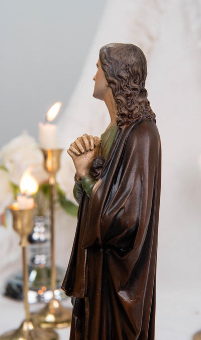 Premium Hand-Painted St John Apostle Statue