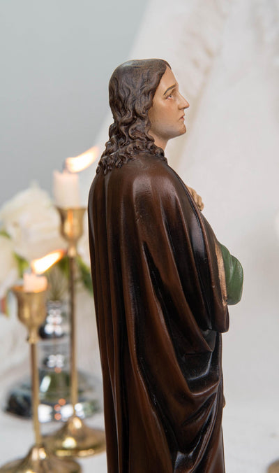 Premium Hand-Painted St John Apostle Statue
