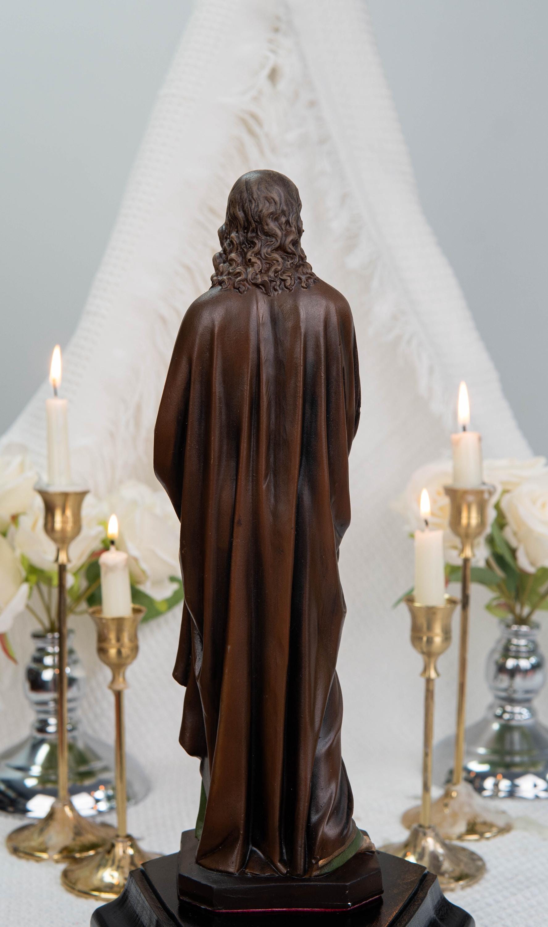 Premium Hand-Painted St John Apostle Statue