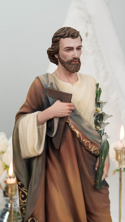 Catholic Statue Set: Our Lady of Sorrows & St John Apostle, Religious Figurines, Catholic Home Decor, Altar Decor, Catholic Gifts Women