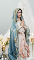 Catholic Statue Set: Our Lady of Sorrows & St John Apostle, Religious Figurines, Catholic Home Decor, Altar Decor, Catholic Gifts Women