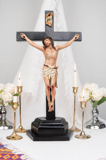 Hand-Painted Crucifix Statue – Jesus on the Cross, Jesus Christ Crucifix, Catholic Gift for Women, Catholic Religious Gift,Prayer Room Decor
