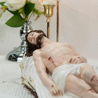 The Burial of Jesus Statue 11.8" - Catholic Jesus Figurine for Holy Week, Good Friday Easter Prayer, Christian Home Altar Decor