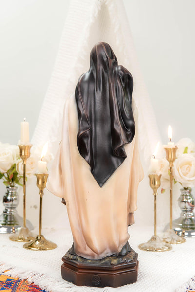Hand-Painted Saint Thérèse Statue Catholic Figurine – Little Flower of Jesus Religious Decor, Prayer Statue for Home Altar Gift