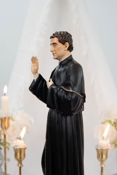 Hand-Painted Saint John Bosco Statue 11.8" – Catholic Saint for Home Altar, Religious Gift, Catholic Statue for Home Decor, St. John Bosco