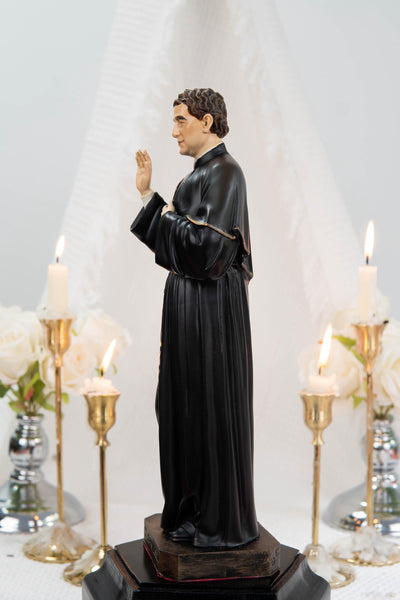 Hand-Painted Saint John Bosco Statue 11.8" – Catholic Saint for Home Altar, Religious Gift, Catholic Statue for Home Decor, St. John Bosco