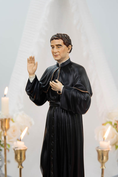 Hand-Painted Saint John Bosco Statue 11.8" – Catholic Saint for Home Altar, Religious Gift, Catholic Statue for Home Decor, St. John Bosco