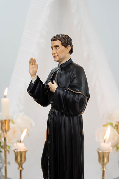 Hand-Painted Saint John Bosco Statue 11.8" – Catholic Saint for Home Altar, Religious Gift, Catholic Statue for Home Decor, St. John Bosco