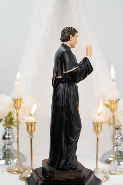 Hand-Painted Saint John Bosco Statue 11.8" – Catholic Saint for Home Altar, Religious Gift, Catholic Statue for Home Decor, St. John Bosco