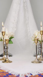 Our Lady of Grace & Saint Joseph Statue Set 9.8", Catholic Home Decor, Prayer Corner Altar Decor, Religious Gift, Hand-Painted Statue